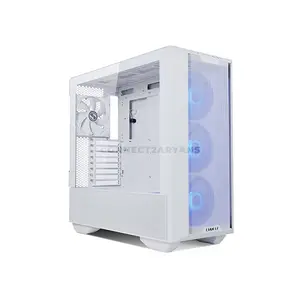 LIAN LI LANCOOL III RGB E-ATX Mid-Tower PC White Case, 435mm GPU Support, Dual 420mm Radiator Support, 4 Pre-Installed 140mm PWM Fans, 187mm CPU Cooler Clearance & Tempered Glass