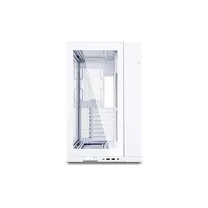 Lian Li O11D EVO Mid Tower PC Case White Edition, Tempered Glass Dual Chamber Chassis, Premium Modular Showcase Design, High-Performance Gaming PC Case