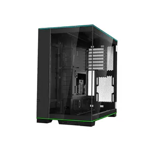 Lian Li O11D EVO RGB Mid Tower PC Case Black Edition, Tempered Glass Dual Chamber Chassis, Integrated RGB Lighting Design, Premium Showcase Gaming Case