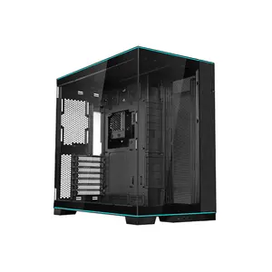 Lian Li O11D EVO RGB Mid Tower PC Case Black Edition, Tempered Glass Dual Chamber Chassis, Integrated RGB Lighting Design, Premium Showcase Gaming Case