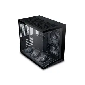 Lian Li O11D Mini V2 Micro-ATX PC Case Black Edition, Dual Chamber Tempered Glass Chassis, Compact Showcase Design, Premium Small Form Factor Gaming Case