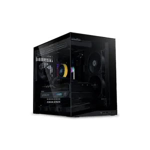 Lian Li O11D Mini V2 Micro-ATX PC Case Black Edition, Dual Chamber Tempered Glass Chassis, Compact Showcase Design, Premium Small Form Factor Gaming Case