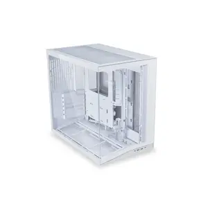 Lian Li O11D Mini V2 Micro-ATX PC Case White Edition, Dual Chamber Tempered Glass Chassis, Compact Showcase Design, Premium Small Form Factor Gaming Case