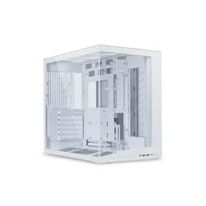 Lian Li O11D Mini V2 Micro-ATX PC Case White Edition, Dual Chamber Tempered Glass Chassis, Compact Showcase Design, Premium Small Form Factor Gaming Case