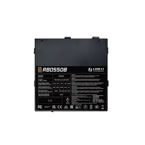 Lian Li RB Series 550W Power Supply Black Edition, 80 PLUS Bronze Certified Efficiency, ATX Form Factor Design, Reliable Power Delivery for Gaming and Productivity Systems