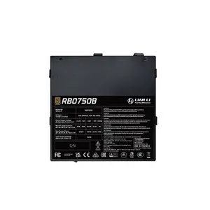 Lian Li RB Series 750W Power Supply Black Edition, 80 PLUS Bronze Certified Efficiency, ATX Form Factor Design, Reliable Power Delivery for Gaming and Productivity Systems