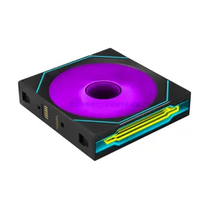 LIAN LI UNI FAN SL-INF FLEX 120 ARGB PWM Case Fans Black 12SLIN1F3B, 2300 RPM, 67 CFM, 3.4mmH₂O, Fluid Dynamic Bearing, Triple Pack with L-Wireless Controller