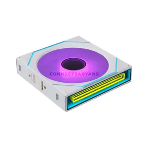 LIAN LI UNI FAN SL-INF FLEX 120 ARGB PWM Case Fans White 12SLIN1F3W, 2300 RPM, 67 CFM, 3.4mmH₂O, Fluid Dynamic Bearing, Triple Pack with L-Wireless Controller