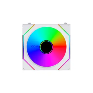 Lian Li UNI FAN SL-INF FLEX 120 Reverse Blade White 3-Pack ARGB Case Fans, 120mm PWM, 200–2200 RPM, 65.7 CFM Airflow, 2.85mmH₂O Static Pressure, Infinity Mirror RGB, FDB Bearing, L-Wireless Controller Included, 12RSLIN1F3W