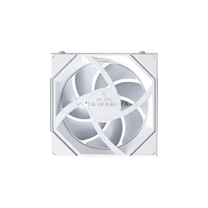 Lian Li UNI FAN SL-INF FLEX 120 Reverse Blade White 3-Pack ARGB Case Fans, 120mm PWM, 200–2200 RPM, 65.7 CFM Airflow, 2.85mmH₂O Static Pressure, Infinity Mirror RGB, FDB Bearing, L-Wireless Controller Included, 12RSLIN1F3W