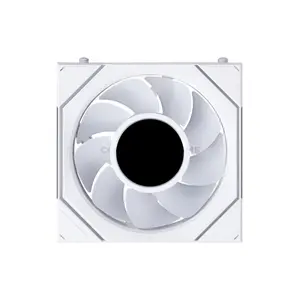 LIAN LI UNI FAN SL-INF LCD FLEX 120 White ARGB PWM Case Fans 3-Pack, Standard Blade, 1.8-Inch 400×400 LCD, 2000 RPM, 59.2 CFM, 2.34mmH₂O, 64 LEDs, FDB Bearing, Model 12SLIND1F3W