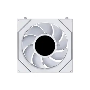 LIAN LI UNI FAN SL-INF LCD FLEX Reverse 120 White ARGB PWM Case Fans 3-Pack, 1.8-Inch 400×400 LCD, 2200 RPM, 65.7 CFM, 2.85mmH₂O, 58 LEDs, FDB Bearing, Model 12RSLIND1F3W