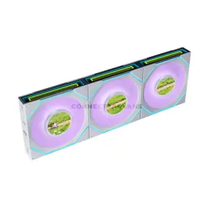 LIAN LI UNI FAN SL-INF LCD FLEX Reverse 120 White ARGB PWM Case Fans 3-Pack, 1.8-Inch 400×400 LCD, 2200 RPM, 65.7 CFM, 2.85mmH₂O, 58 LEDs, FDB Bearing, Model 12RSLIND1F3W