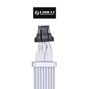 Lian Li Strimer Plus 12VHPWR to 12VHPWR RGB Extension Cable, 12 Light Guide Design, Addressable RGB GPU Power Cable, Premium Graphics Card Lighting Accessory