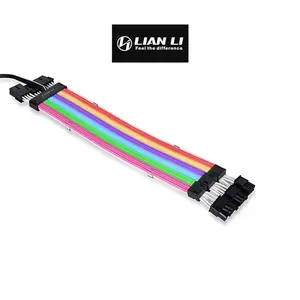 Lian Li Strimer Plus 3×8 V2 163 LED RGB Extension Cable for VGA, Addressable RGB GPU Power Cable, High-Density LED Lighting Design, Premium Graphics Card Modding Accessory