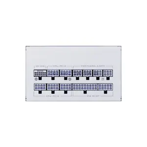 LIAN LI SX Platinum 850W White Fully Modular ATX Power Supply, 80 PLUS Platinum, ATX 3.1, PCIe 5.1, 12V-2×6, 120mm FDB Fan, Japanese 105°C Capacitors, Model SX0850P