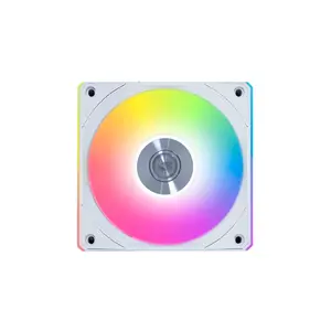 Lian Li UNI FAN CL Wireless 3-Pack ARGB Cooling Fan Kit White Edition, PWM Daisy-Chain Design, Wireless Lighting Control, High-Airflow PC Cooling Solution
