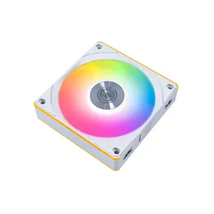 Lian Li UNI FAN CL Wireless 3-Pack ARGB Cooling Fan Kit White Edition, PWM Daisy-Chain Design, Wireless Lighting Control, High-Airflow PC Cooling Solution