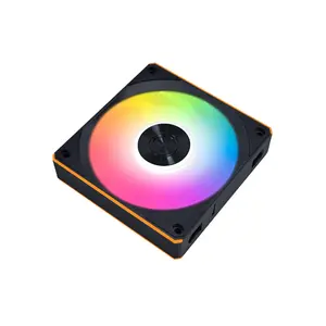 Lian Li UNI FAN CL Wireless 3-Pack ARGB Cooling Fan Kit Black Edition, PWM Daisy-Chain Design, Wireless Lighting Control, High-Airflow PC Cooling Solution