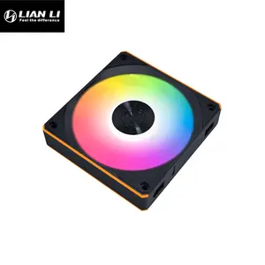 Lian Li UNI FAN CL Wireless Reverse 3-Pack Black Edition, ARGB PWM Cooling Fan Kit, Wireless Connectivity Design, Controller Included, High-Airflow PC Cooling Solution