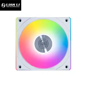 Lian Li UNI FAN CL Wireless Reverse 3-Pack White Edition, ARGB PWM Cooling Fan Kit, Wireless Connectivity Design, Controller Included, High-Airflow PC Cooling Solution