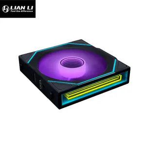 Lian Li UNI Fan SL-INF 120 ARGB Cooling Fan Black Edition, Infinity Mirror PWM Design, L-Wireless Controller Included, High-Performance PC Cooling Fan