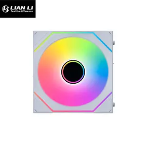 Lian Li UNI Fan SL-INF 120 ARGB Cooling Fan White Edition, Infinity Mirror PWM Design, L-Wireless Controller Included, High-Performance PC Cooling Fan