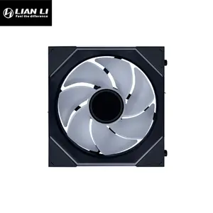 Lian Li UNI Fan SL-INF 120 Reverse ARGB Cooling Fan Black Edition, Infinity Mirror PWM Design, Reverse Blade Airflow, L-Wireless Controller Included, Premium PC Cooling Fan