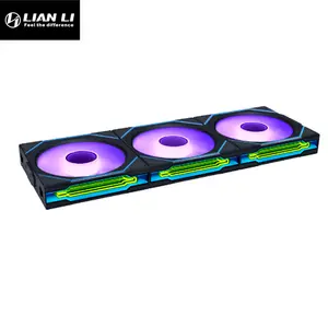Lian Li UNI Fan SL-INF 120 Reverse ARGB Cooling Fan Black Edition, Infinity Mirror PWM Design, Reverse Blade Airflow, L-Wireless Controller Included, Premium PC Cooling Fan