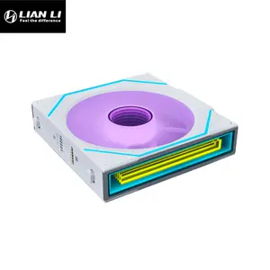 Lian Li UNI Fan SL-INF 120 Reverse ARGB Cooling Fan White Edition, Infinity Mirror PWM Design, Reverse Blade Airflow, L-Wireless Controller Included, Premium PC Cooling Fan