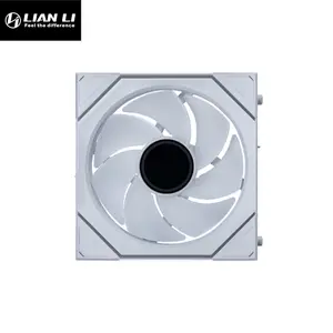Lian Li UNI Fan SL-INF 120 Reverse ARGB Cooling Fan White Edition, Infinity Mirror PWM Design, Reverse Blade Airflow, L-Wireless Controller Included, Premium PC Cooling Fan