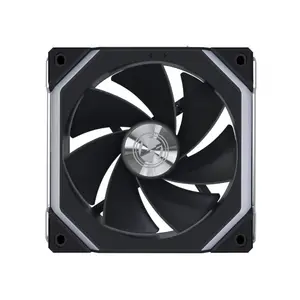 Lian Li UNI Fan SL V2 Reverse 120mm ARGB Cooling Fan Black Edition, PWM Daisy-Chain Design, Addressable RGB Lighting, Reverse Blade High-Airflow PC Cooling Fan