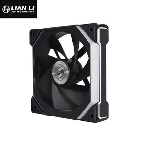 Lian Li UNI Fan SL V2 Reverse 120mm ARGB Cooling Fan Black Edition, PWM Daisy-Chain Design, Addressable RGB Lighting, Reverse Blade High-Airflow PC Cooling Fan