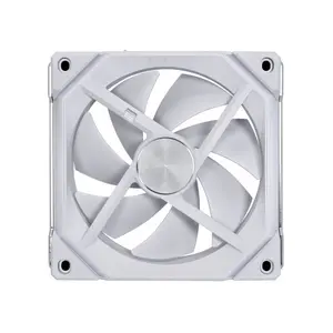 Lian Li UNI Fan SL V2 Reverse 120mm ARGB Cooling Fan White Edition, PWM Daisy-Chain Design, Addressable RGB Lighting, Reverse Blade High-Airflow PC Cooling Fan