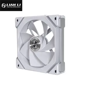 Lian Li UNI Fan SL V2 Reverse 120mm ARGB Cooling Fan White Edition, PWM Daisy-Chain Design, Addressable RGB Lighting, Reverse Blade High-Airflow PC Cooling Fan