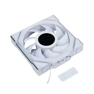 Lian Li UNI FAN SL Wireless LCD 120 ARGB Case Fan Kit White, Triple 120mm PWM Fans, Integrated LCD Display, 1900 RPM Fan Speed, 58.08 CFM Airflow, Wireless Controller ARGB Cooling Fan Pack