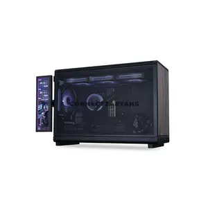 Lian Li 8.8-Inch Universal Screen US88v1 Black IPS LCD PC Display, 1920×480 Resolution, 60Hz, 500 Nits Brightness, USB Plug & Play, ARGB Edge Lighting, L-Connect 3, CPU/GPU Monitoring, Adjustable Mounting, SM088X