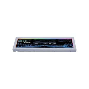 Lian Li 8.8-Inch Universal Screen US88v1 White IPS LCD PC Display, 1920×480 Resolution, 60Hz, 500 Nits Brightness, USB Plug & Play, ARGB Edge Lighting, L-Connect 3, CPU/GPU Monitoring, Adjustable Mounting, SM088W
