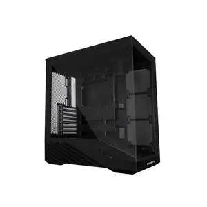 Lian Li Vector V100 Mid Tower PC Case Black Edition, Tempered Glass Gaming Chassis, High-Airflow Design, Premium Gaming and Performance PC Case