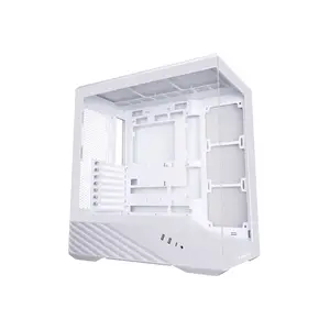 Lian Li Vector V100 Mid Tower PC Case White Edition, Tempered Glass Gaming Chassis, High-Airflow Design, Premium Gaming and Performance PC Case