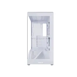 Lian Li Vector V100 Mid Tower PC Case White Edition, Tempered Glass Gaming Chassis, High-Airflow Design, Premium Gaming and Performance PC Case
