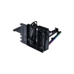 LIAN LI VG4v4 Multi-Direction Vertical GPU Bracket Black, 4-Slot GPU Support, PCIe 5.0 x16 200mm Riser Cable, 3-Level Height & Tilt Adjustment, 5V ARGB, 10kg Anti-Sag Support, Model VG4-5-V4X