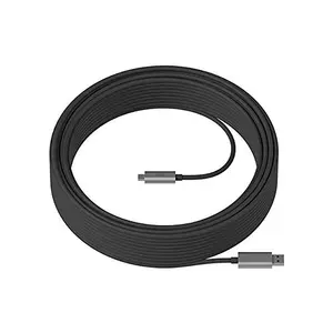 Logitech 10 Meter Strong USB 3.1 Cable for Rally Bar, Tap and MeetUp, High-Speed Data Transfer Design, Professional Conference System Connectivity Cable
