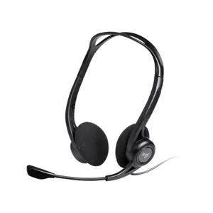 Logitech 960 USB Computer Headset with Noise-Canceling Bi-Directional Microphone, Digital Stereo Audio, Inline Volume & Mute Controls, Adjustable Rotating Boom Mic, USB-A Plug-and-Play Headset for Windows, macOS & ChromeOS
