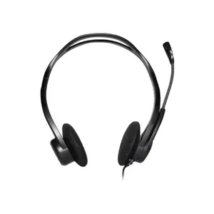 Logitech 960 USB Computer Headset with Noise-Canceling Bi-Directional Microphone, Digital Stereo Audio, Inline Volume & Mute Controls, Adjustable Rotating Boom Mic, USB-A Plug-and-Play Headset for Windows, macOS & ChromeOS