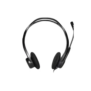 Logitech 960 USB Headset for PC and Mac, Wired USB Connectivity, Noise-Cancelling Microphone, Stereo Audio Performance, Inline Audio Controls, Professional Communication and Office Headset