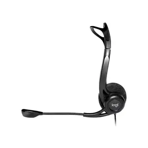 Logitech 960 USB Headset for PC and Mac, Wired USB Connectivity, Noise-Cancelling Microphone, Stereo Audio Performance, Inline Audio Controls, Professional Communication and Office Headset