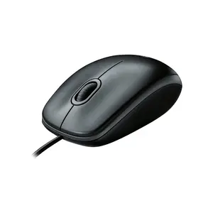 Logitech B100 USB Optical Mouse, Ambidextrous Ergonomic Design, Plug-and-Play USB Connectivity, Reliable Wired Productivity Mouse for Office and Home Use