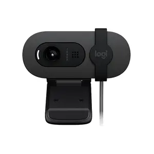 Logitech Brio 105 Full HD 1080p Webcam, Compact Business Design, Integrated Microphone, Professional Video Conferencing Camera