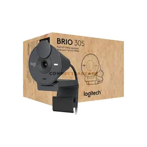 Logitech Brio 305 Full HD Business Webcam with 1080p 30fps Video, RightLight 2 Auto Light Correction, Noise-Reducing Mono Microphone, USB-C Plug-and-Play, Integrated Privacy Shutter for Windows, macOS & ChromeOS